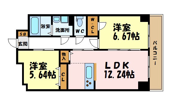 S-FORT鶴舞realeの物件間取画像