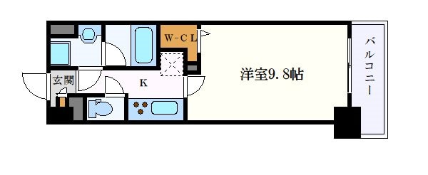 トレヴィ高岳の物件間取画像