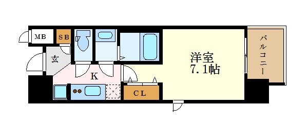 エステムコート名古屋栄プレシャスの物件間取画像