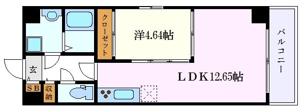 GRANDUKE松原cuoreの物件間取画像