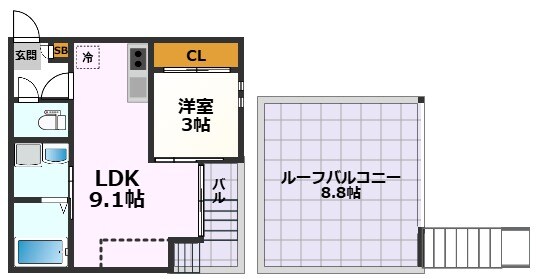 Grandtic Chronosの物件間取画像
