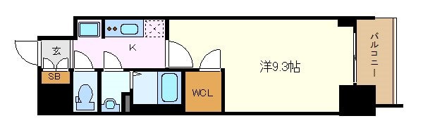 プレサンスTHE高岳の物件間取画像