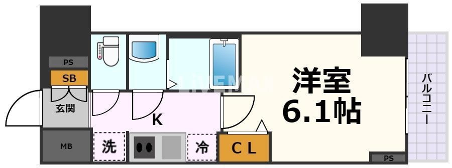 ディアレイシャス今池の物件間取画像