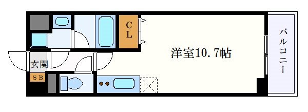 レジディア高岳の物件間取画像