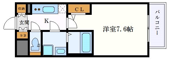 エスリード今池アヴェールの物件間取画像