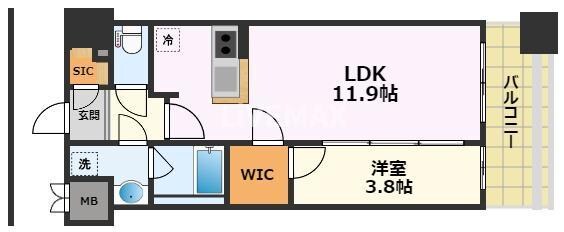 グリュック平和の物件間取画像