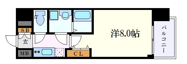 プレサンス名古屋STATIONエアロの物件間取画像