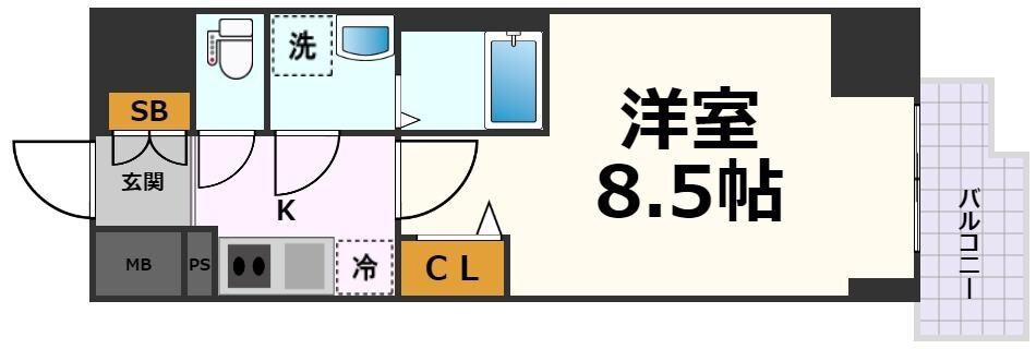 ファステート名古屋駅前アルティスの物件間取画像