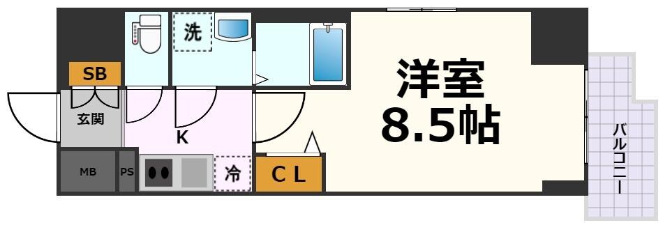 ファステート名古屋駅前アルティスの物件間取画像