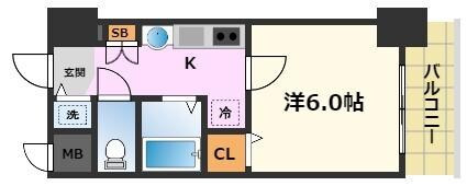 プレサンスNAGOYA桜通ビッグビートの物件間取画像