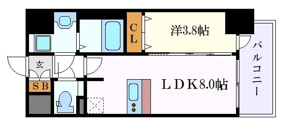 プレサンス名古屋駅ゲートの物件間取画像