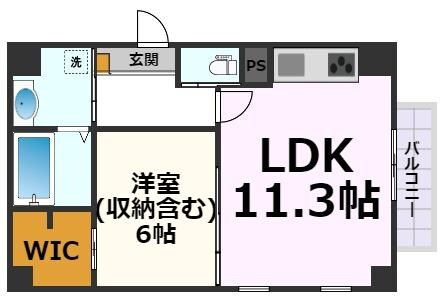 Sugarloaf Park花の木の物件間取画像