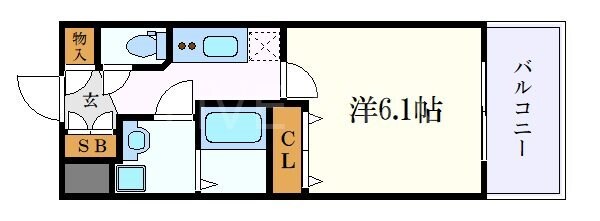 エステムコート名古屋黒川シャルマンの物件間取画像