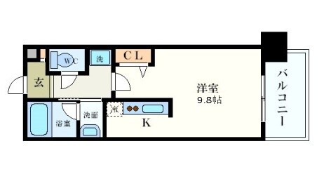 アデグランツ大須の物件間取画像