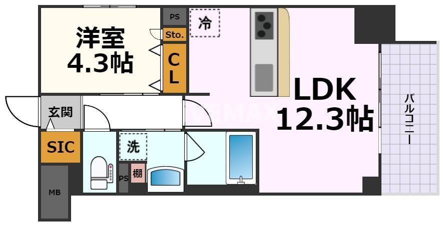 L&Cレジデンス鶴舞公園の物件間取画像