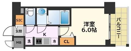 プレサンス名古屋菊井セルカの物件間取画像