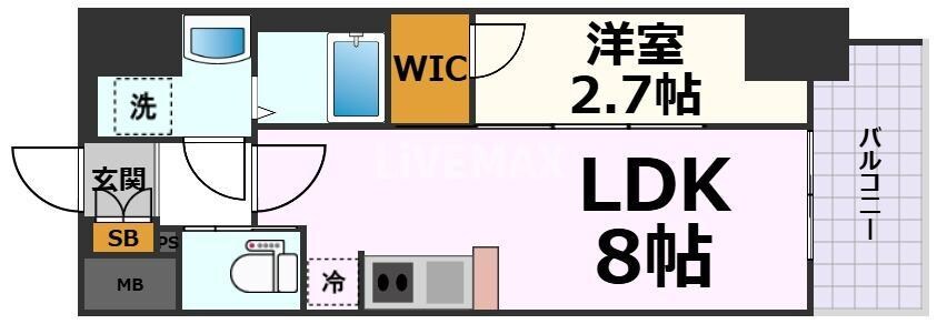 S-RESIDENCE亀島駅前ascentの物件間取画像