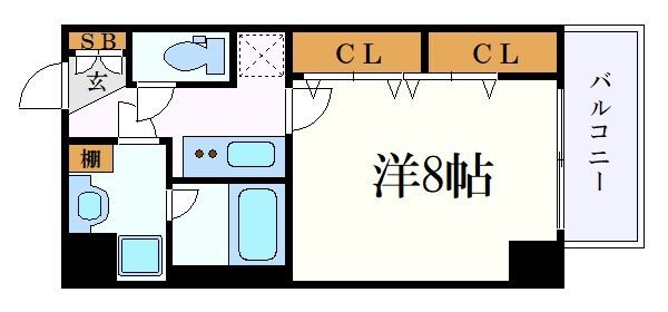 グリーンコート亀島の物件間取画像