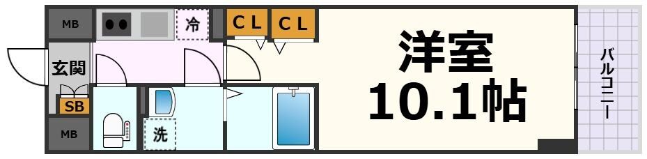 BRIO 名南の物件間取画像