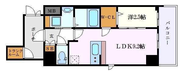 エステムコート名古屋新栄Ⅱアリーナの物件間取画像