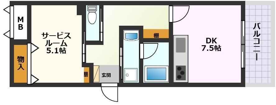 グランスイート敷島の物件間取画像