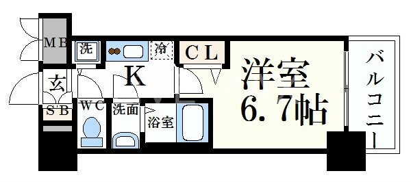 プレサンス名古屋STATIONルミアスの物件間取画像