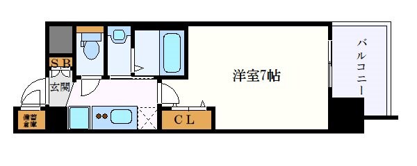 エステムコート名古屋鶴舞シエルの物件間取画像