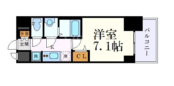 プレサンス名駅南エディフィスの物件間取画像