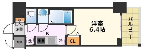 プレサンス名古屋菊井セルカの物件間取画像