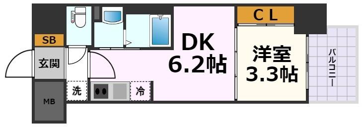 PONANT鶴舞公園の物件間取画像