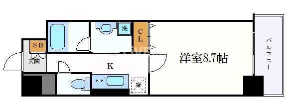 パークゲート栄白川の物件間取画像