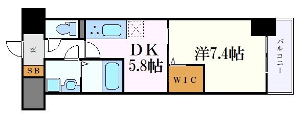 グランパークタワーの物件間取画像