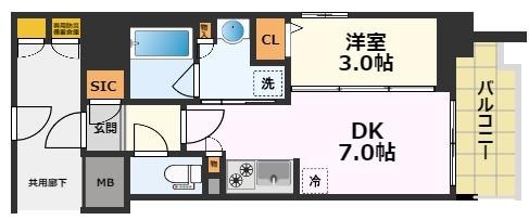 プレサンス　レイズ　千種今池の物件間取画像