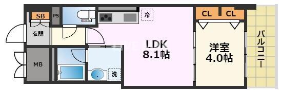 ラ・プレス新栄の物件間取画像