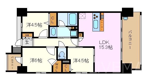 プレサンス　グラン　栄　THE　TOWERの物件間取画像