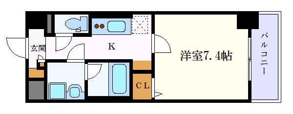 シャルマンソワレ名駅の物件間取画像