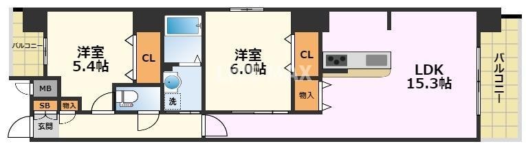 NR金山の物件間取画像