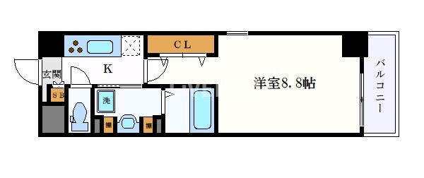 カトルセゾン金山の物件間取画像