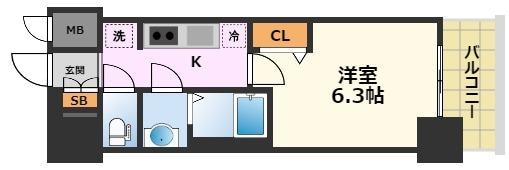 プレサンス太閤通ファシールの物件間取画像