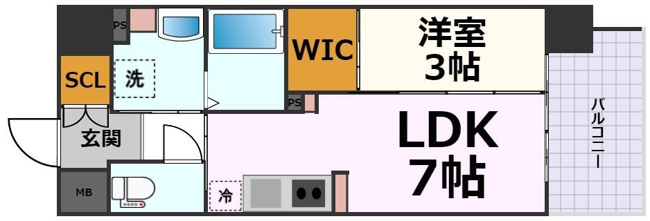 スリーアイランドタワー桜山の物件間取画像