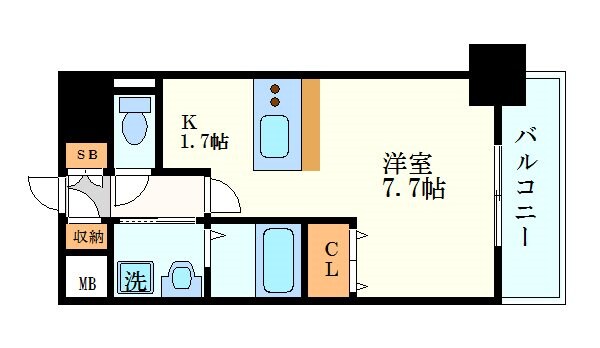 プレサンス名古屋駅前ヴェルロードの物件間取画像