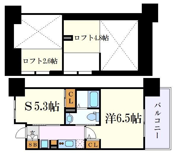 エステムコート名古屋駅前COREの物件間取画像