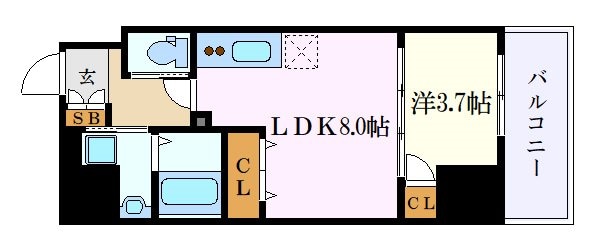 サンシャイン大須の物件間取画像