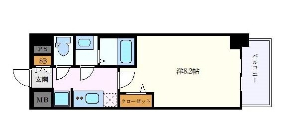 プレサンス上前津プレスの物件間取画像