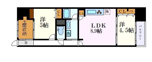 プレサンスジェネ新栄町駅前　葵の物件間取画像