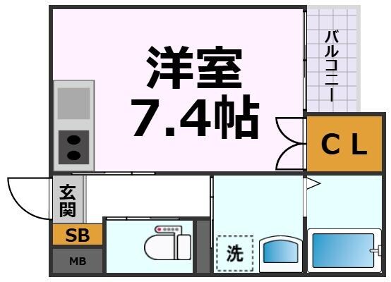 メゾンソレイユ名駅西の物件間取画像
