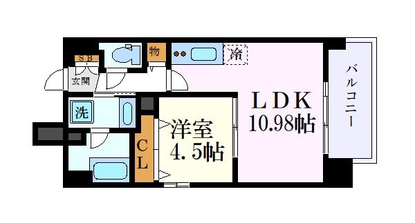 ル・コンセルト本陣の物件間取画像