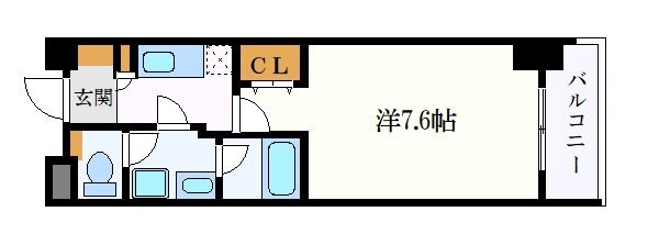 meLiv鶴舞の物件間取画像