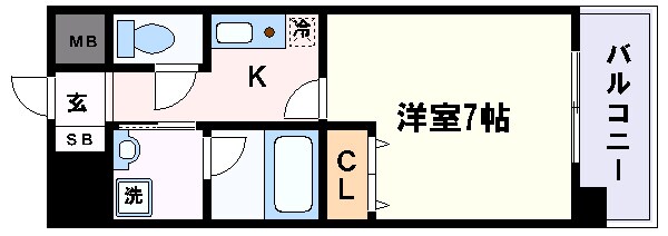 スカイフラット名古屋の物件間取画像