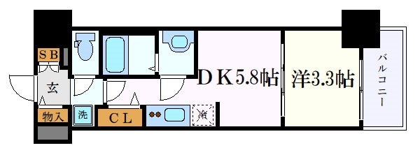 プレサンスジェネ新栄町駅前　葵の物件間取画像